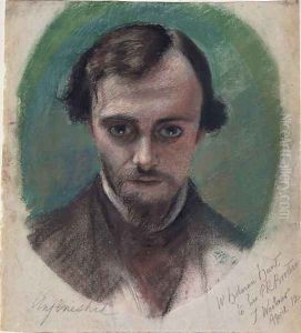 Portrait of Dante Gabriel Rossetti 1828-82 by William Holman Hunt