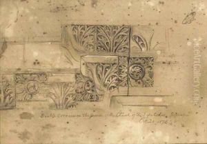 Double cornice on the faade of the church of the sepulchre, Jerusalem