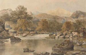 Falls in a highland landscape