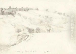 The Walls of Jerusalem from Graham's Tower, Mount of Olives (illustrated)