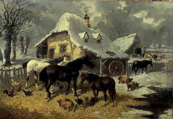 A Farmyard in Winter - view 1
