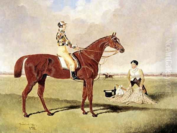 'Barefoot' ridden by Dick Goodison, 1829 - view 1