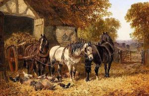 The Hay Cart by John Frederick Herring Snr