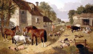 Farmyard Scene 2 by John Frederick Herring Snr