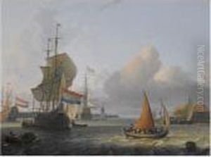 Shipping On The Ij At Volewijk