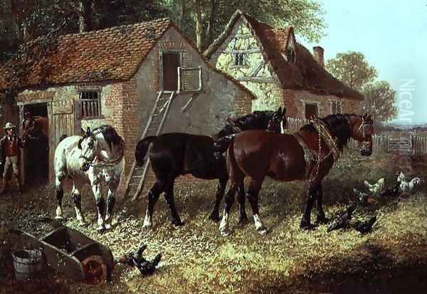 Preparing the Plough Horses - view 1