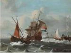 Marina Con Velieri by Ludolf Backhuysen