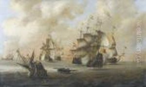 "bataille Navale". by Ludolf Backhuysen