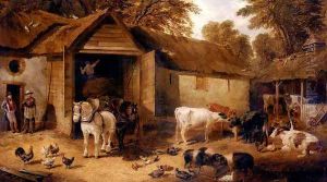 The Farmyard IV by John Frederick Herring Snr