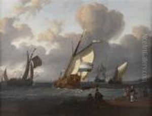Shipping Off Amsterdam by Ludolf Backhuysen