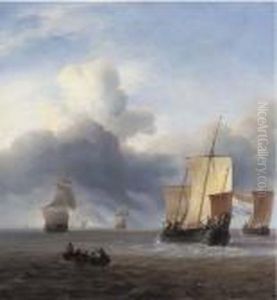 Shipping In Calm Waters by Ludolf Backhuysen