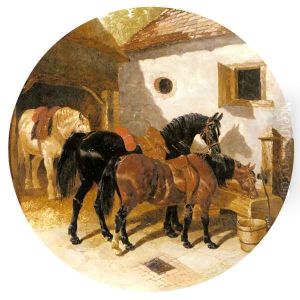 The Farmyard III by John Frederick Herring Snr