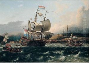 Signed Lower Left: Lbak And Dated Lower Right: by Ludolf Backhuysen