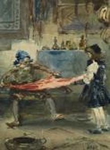 Oriental Scene by Leon Samoilovitch Bakst