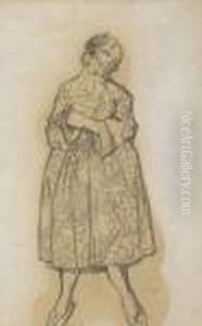 Costume Design For Dorothee From Les Femmes De Bonne Humeur by Leon Samoilovitch Bakst