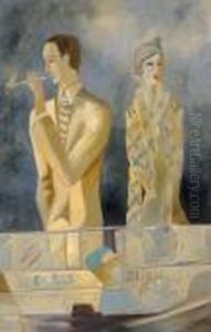 Aspettando Il Treno by Leon Samoilovitch Bakst