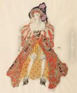 Projet De Costume Pour "la Dame Deputiphar" by Leon Samoilovitch Bakst