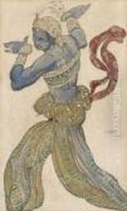 Le Negre Favori De Zobeide, Ballet Scheherazade by Leon Samoilovitch Bakst