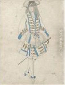 Costume Design For The Flemish Fiance From The Sleepingprincess by Leon Samoilovitch Bakst