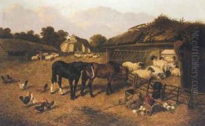 Farmyard Scene 5 by John Frederick Herring Snr