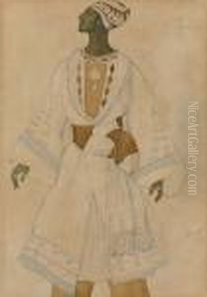 Costume Design For Le Fiance In Le Dieu Bleu - view 1