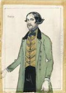 Portrait Of A Gentleman With A Blue Cravat