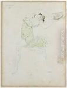 Projet De Costume Pour Le Ballet De Cleopatre by Leon Samoilovitch Bakst