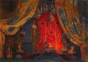Esquisse De Decor Pour Le Ballet "sheherazade"
