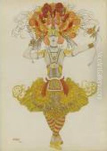 Costume Design For 
Firebird by Leon Samoilovitch Bakst