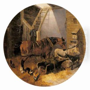 The Farmyard II by John Frederick Herring Snr
