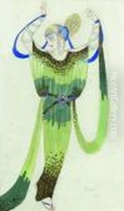 Danseuse Paree De Perles, 1922. by Leon Samoilovitch Bakst