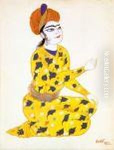 Indien Agenouille by Leon Samoilovitch Bakst