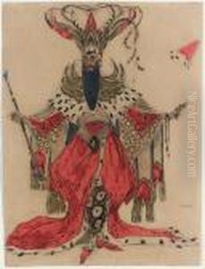 Costume For Alexis Boulgakov As Potiphar In The Legend Of Joseph by Leon Samoilovitch Bakst