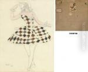 A Costume Design For Columbine From The Sleeping Princess A Costume Design For Columbine From The Sleeping Princess