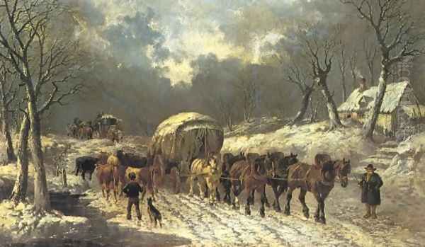 The Old Stage Wagon Winter - view 1
