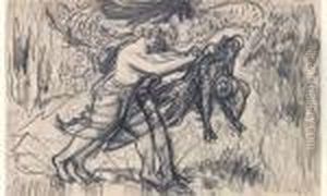 Study For Daphnis And Chloe by Leon Samoilovitch Bakst