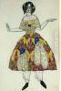 Costume Pour Madame Kouznetsov Dans "la Boutique Fantastique" by Leon Samoilovitch Bakst