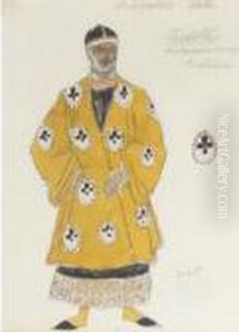 A Costume Design For Theodote, From