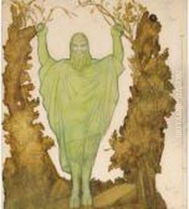 Stage Design For A Classical Beast by Leon Samoilovitch Bakst