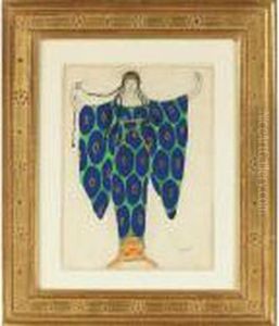 Costume Design For Femmes Du Peuple (women Of The Multitude) In Helene De Sparte by Leon Samoilovitch Bakst