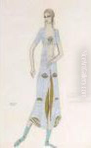 Costume Design For Ida Rubinstein - 'istar'