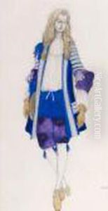 Costume Design For A Page Boy For 'sleeping Beauty' by Leon Samoilovitch Bakst