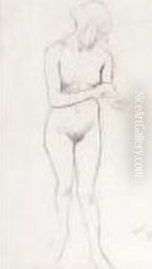 Female Nude by Leon Samoilovitch Bakst
