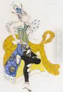 Costume Design For Madame Trouhanova In 'la Peri'