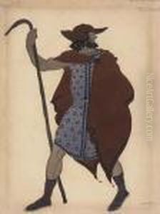 Costume Design For A Foreigner In Oedipus Atcolonna>. by Leon Samoilovitch Bakst