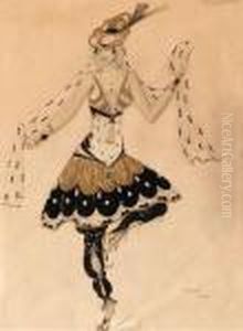 Costume Pour 'ballet Hindou' Pour Anna Pavlova