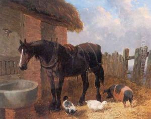Farmyard Friends 4 by John Frederick Herring Snr
