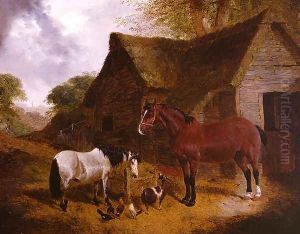 Farmyard 3 by John Frederick Herring Snr