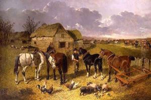 Fox Hunt Passing the Farm