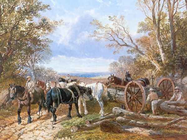 Loading the Log Wagon - view 1